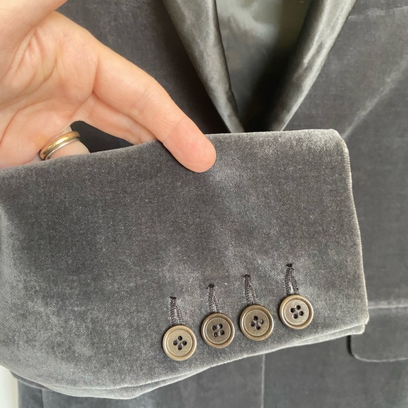 New Theory Velvet Tuxedo Blazer Size 4 - Picture 8 of 10